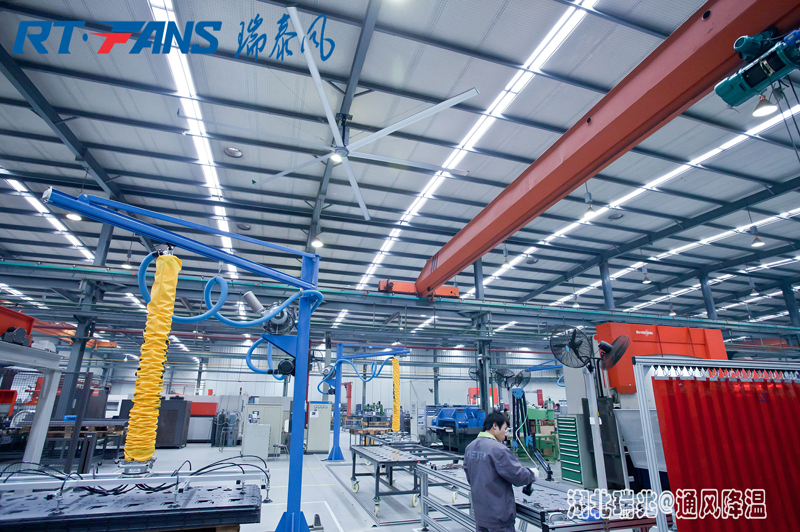 廠房車(chē)間用工業(yè)大風(fēng)扇提高環(huán)境舒適度